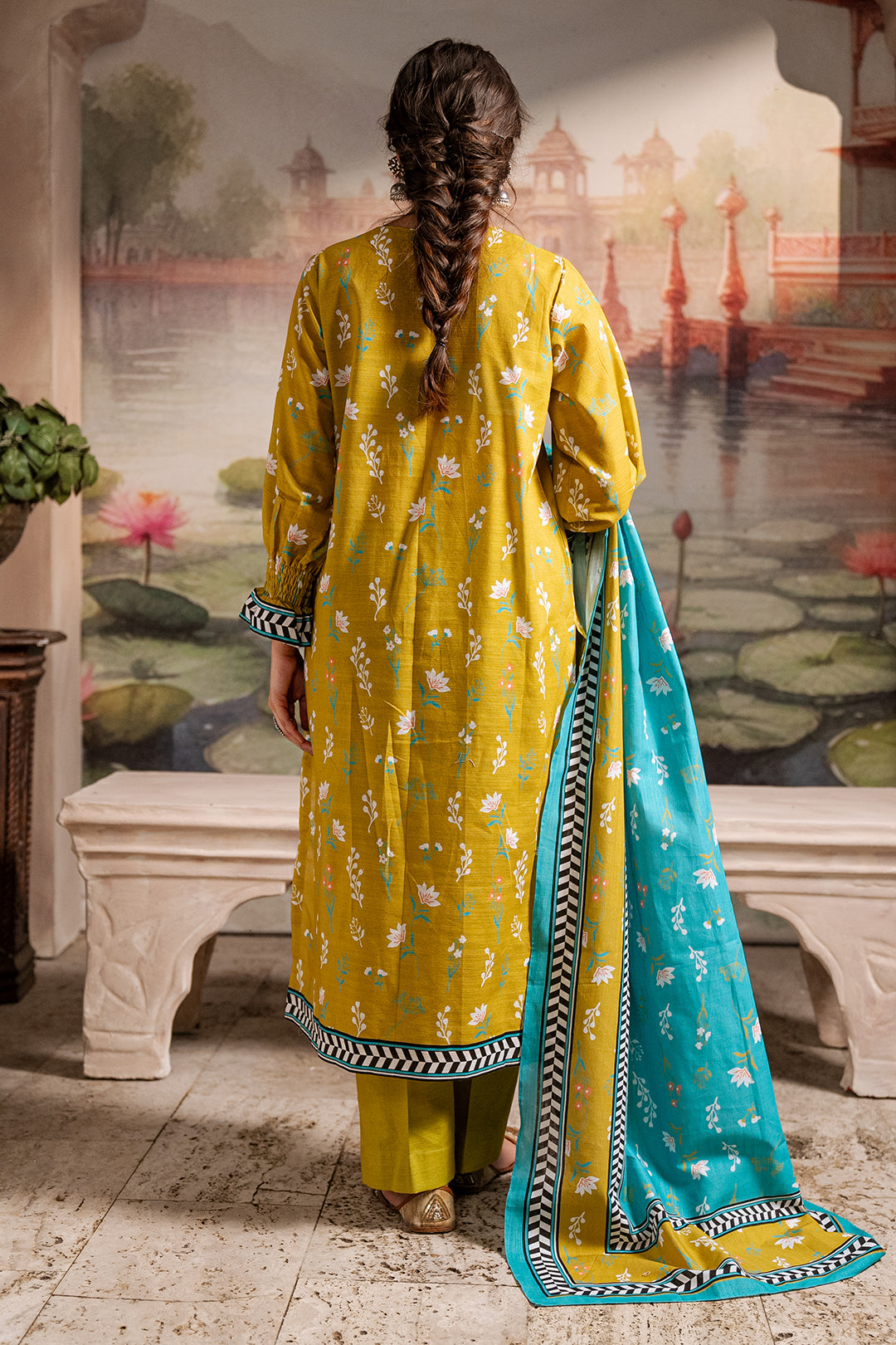 Zellbury | Unstitched 2 Piece Khaddar | Shirt Dupatta - 0423 -  Zellbury Women Essential Unstitched - Original Designer Dress - House of Maryam