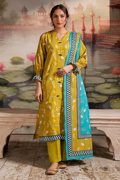 Zellbury | Unstitched 2 Piece Khaddar | Shirt Dupatta - 0423 -  Zellbury Women Essential Unstitched - Original Designer Dress - House of Maryam