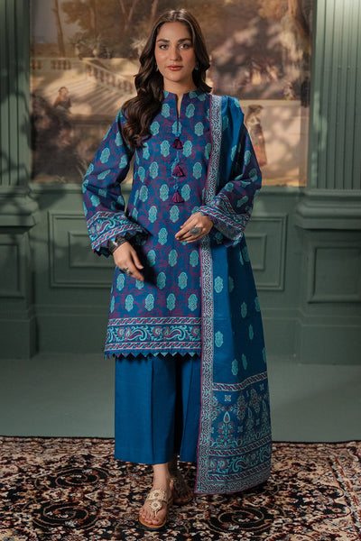 Zellbury | Unstitched 2 Piece Khaddar | Shirt Dupatta - 0425 -  Zellbury Women Essential Unstitched - Original Designer Dress - House of Maryam