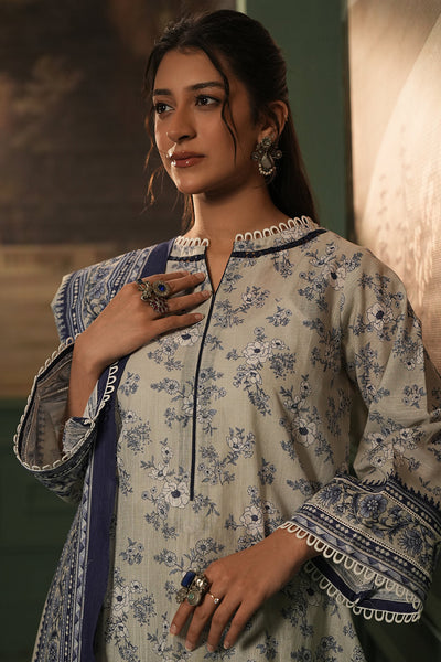 Zellbury | Unstitched 2 Piece Khaddar | Shirt Dupatta - 0426 -  Zellbury Women Essential Unstitched - Original Designer Dress - House of Maryam