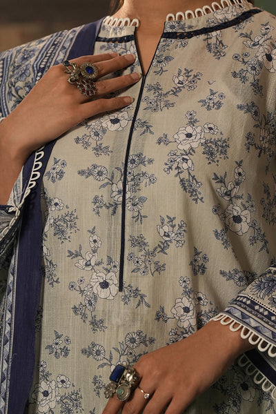 Zellbury | Unstitched 2 Piece Khaddar | Shirt Dupatta - 0426 -  Zellbury Women Essential Unstitched - Original Designer Dress - House of Maryam