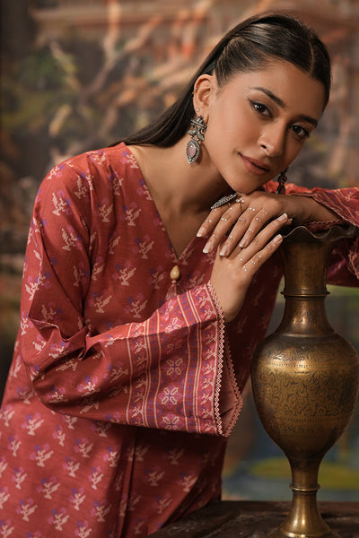 Zellbury | Unstitched 2 Piece Khaddar | Shirt Shalwar - 0430 -  Zellbury Women Essential Unstitched - Original Designer Dress - House of Maryam