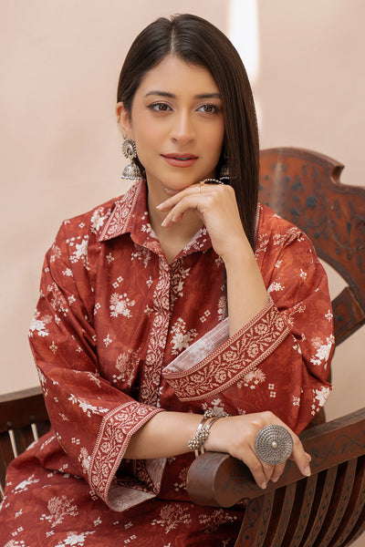 Zellbury | Unstitched 2 Piece Khaddar | Shirt Shalwar - 0434 -  Zellbury Women Essential Unstitched - Original Designer Dress - House of Maryam