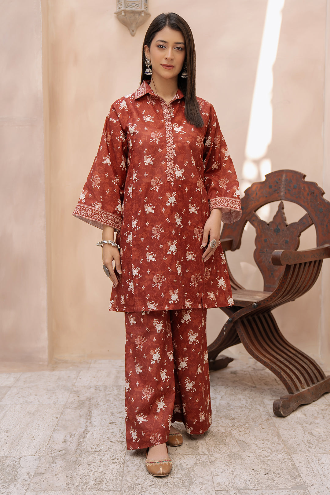 Zellbury | Unstitched 2 Piece Khaddar | Shirt Shalwar - 0434 -  Zellbury Women Essential Unstitched - Original Designer Dress - House of Maryam