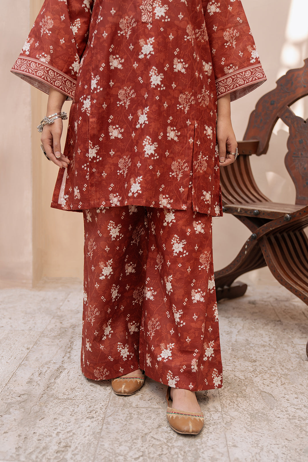 Zellbury | Unstitched 2 Piece Khaddar | Shirt Shalwar - 0434