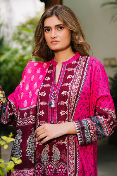 Zellbury | Unstitched 3 Piece Khaddar | Shirt Shalwar Dupatta - 0184 -  Zellbury Women Essential Unstitched - Original Designer Dress - House of Maryam
