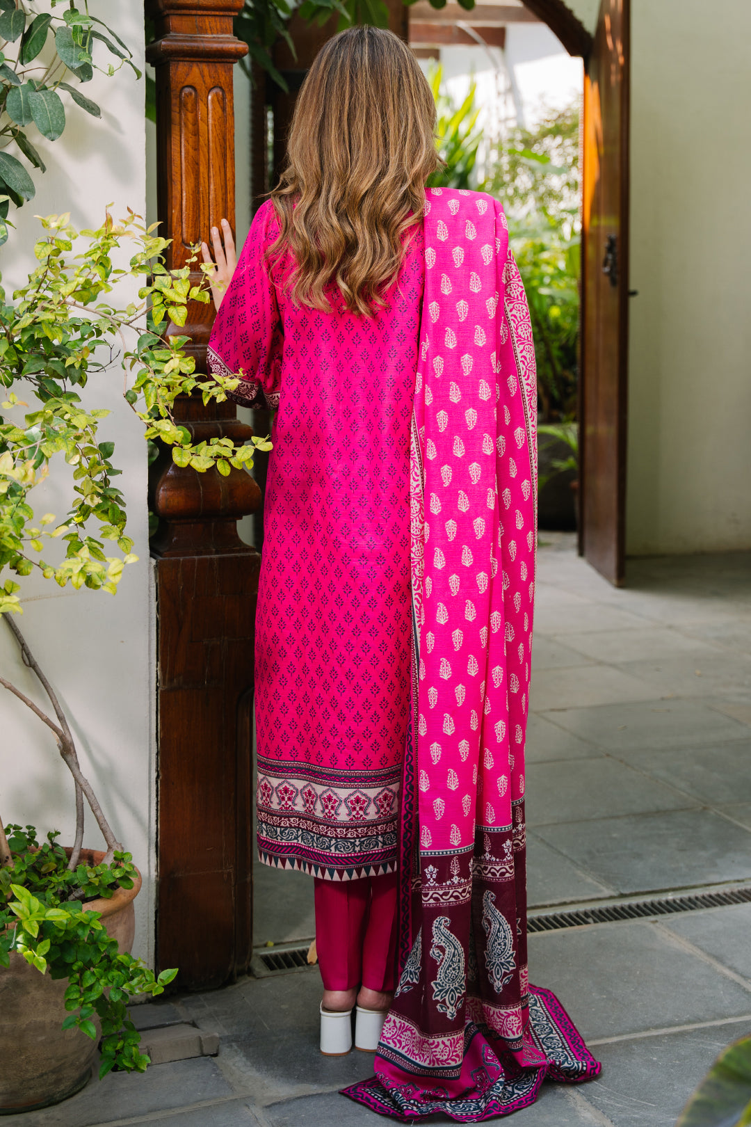 Zellbury | Unstitched 3 Piece Khaddar | Shirt Shalwar Dupatta - 0184 -  Zellbury Women Essential Unstitched - Original Designer Dress - House of Maryam