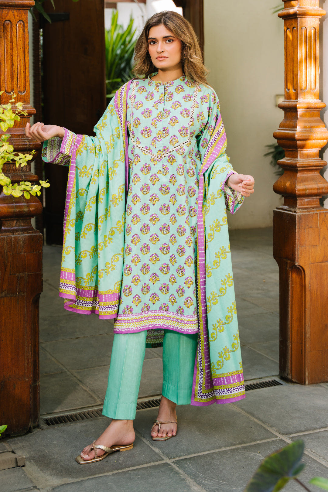 Zellbury | Unstitched 3 Piece Khaddar | Shirt Shalwar Dupatta - 0192 -  Zellbury Women Essential Unstitched - Original Designer Dress - House of Maryam