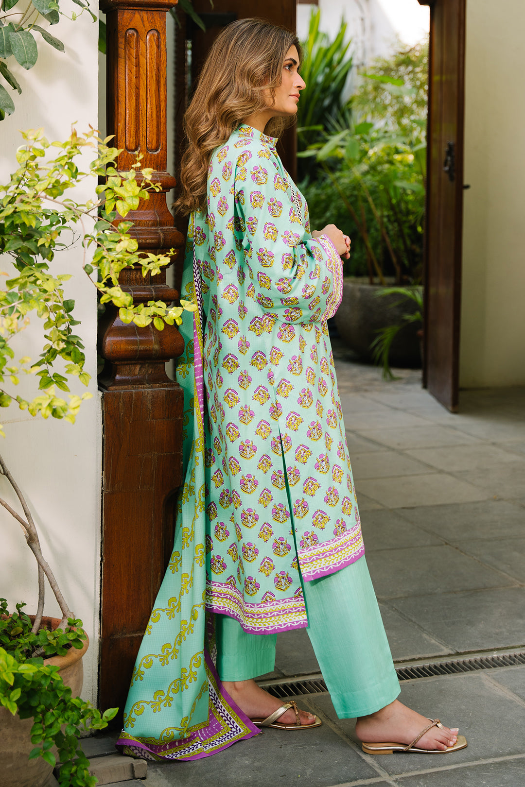 Zellbury | Unstitched 3 Piece Khaddar | Shirt Shalwar Dupatta - 0192