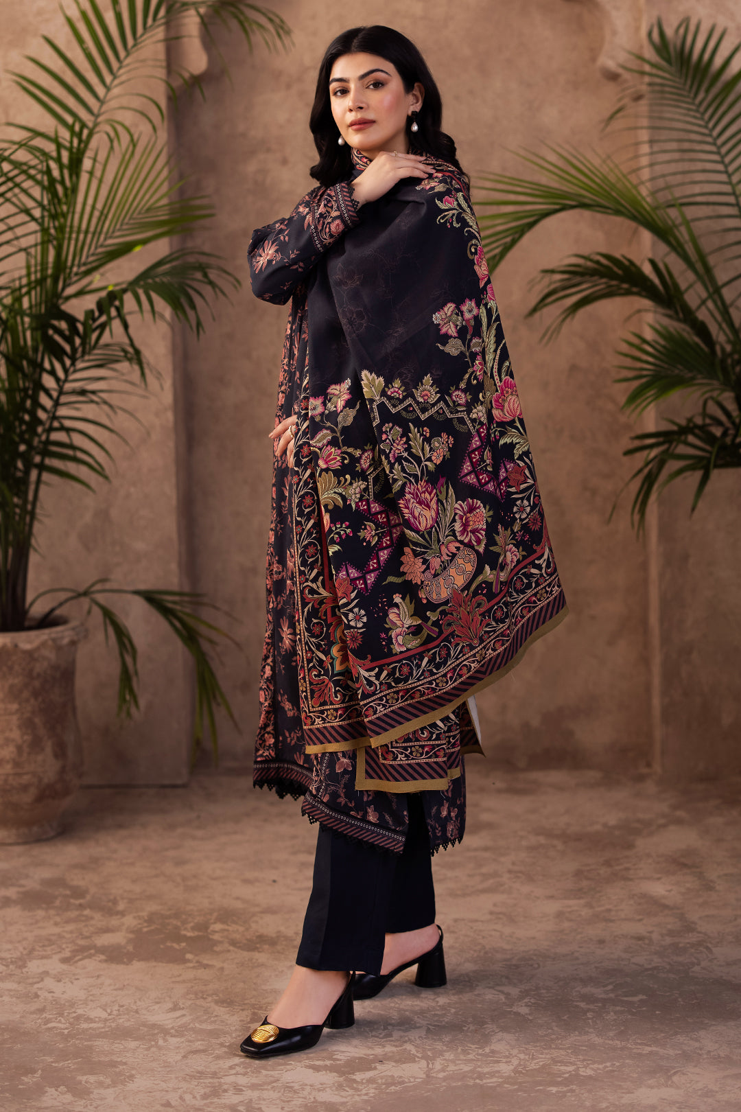 Zellbury | Unstitched 3 Piece Viscose | Shirt Shalwar Dupatta - 0200 -  Zellbury Women Essential Unstitched - Original Designer Dress - House of Maryam