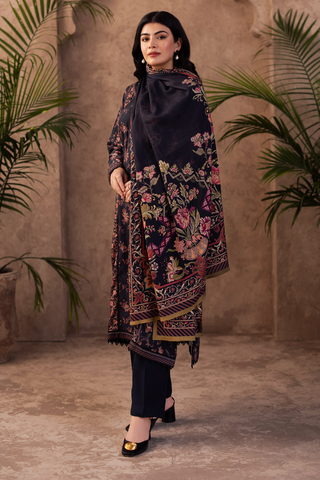 Zellbury | Unstitched 3 Piece Viscose | Shirt Shalwar Dupatta - 0200 -  Zellbury Women Essential Unstitched - Original Designer Dress - House of Maryam