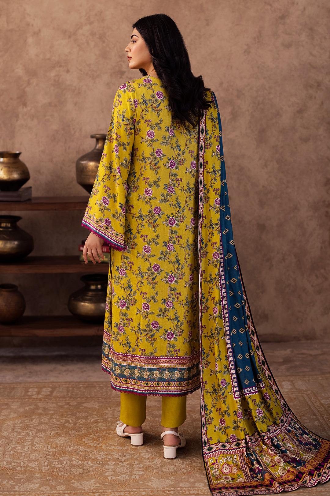 Zellbury | Unstitched 3 Piece Viscose | Shirt Shalwar Dupatta - 0201 -  Zellbury Women Essential Unstitched - Original Designer Dress - House of Maryam