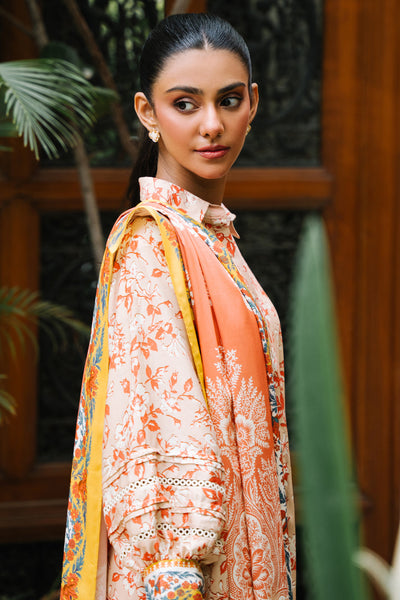 Zellbury | Unstitched 3 Piece Viscose | Shirt Shalwar Dupatta - 0207 -  Zellbury Women Essential Unstitched - Original Designer Dress - House of Maryam