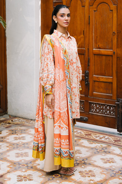 Zellbury | Unstitched 3 Piece Viscose | Shirt Shalwar Dupatta - 0207 -  Zellbury Women Essential Unstitched - Original Designer Dress - House of Maryam