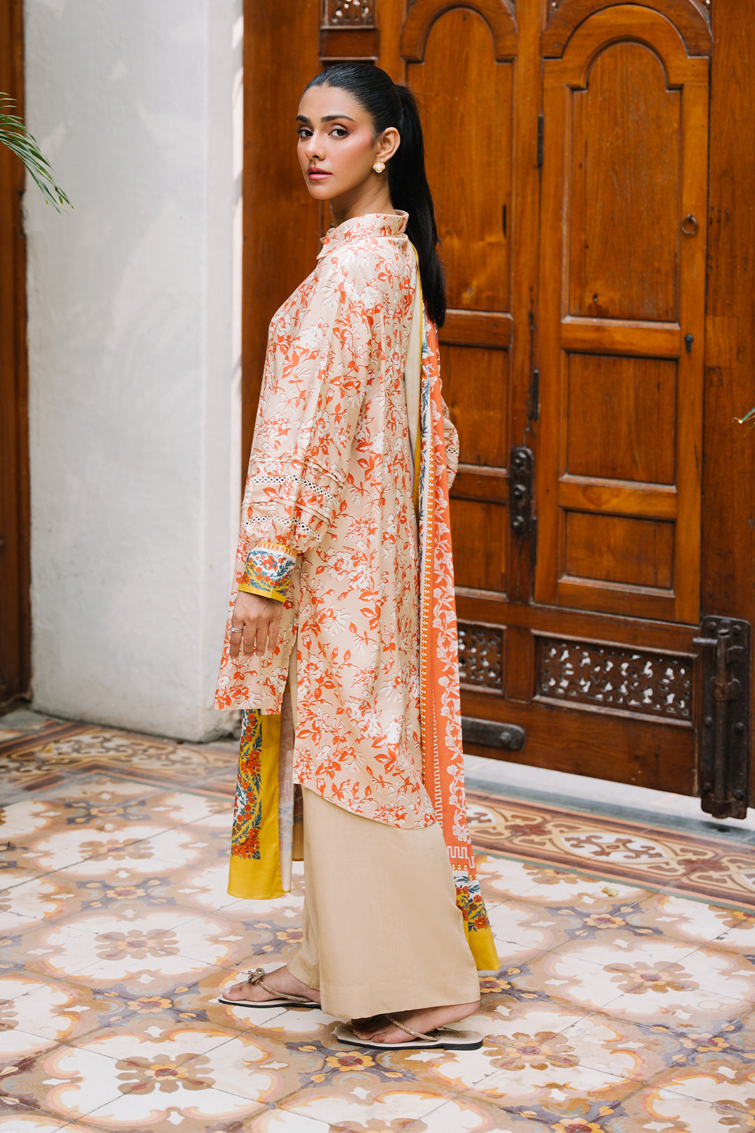 Zellbury | Unstitched 3 Piece Viscose | Shirt Shalwar Dupatta - 0207 -  Zellbury Women Essential Unstitched - Original Designer Dress - House of Maryam