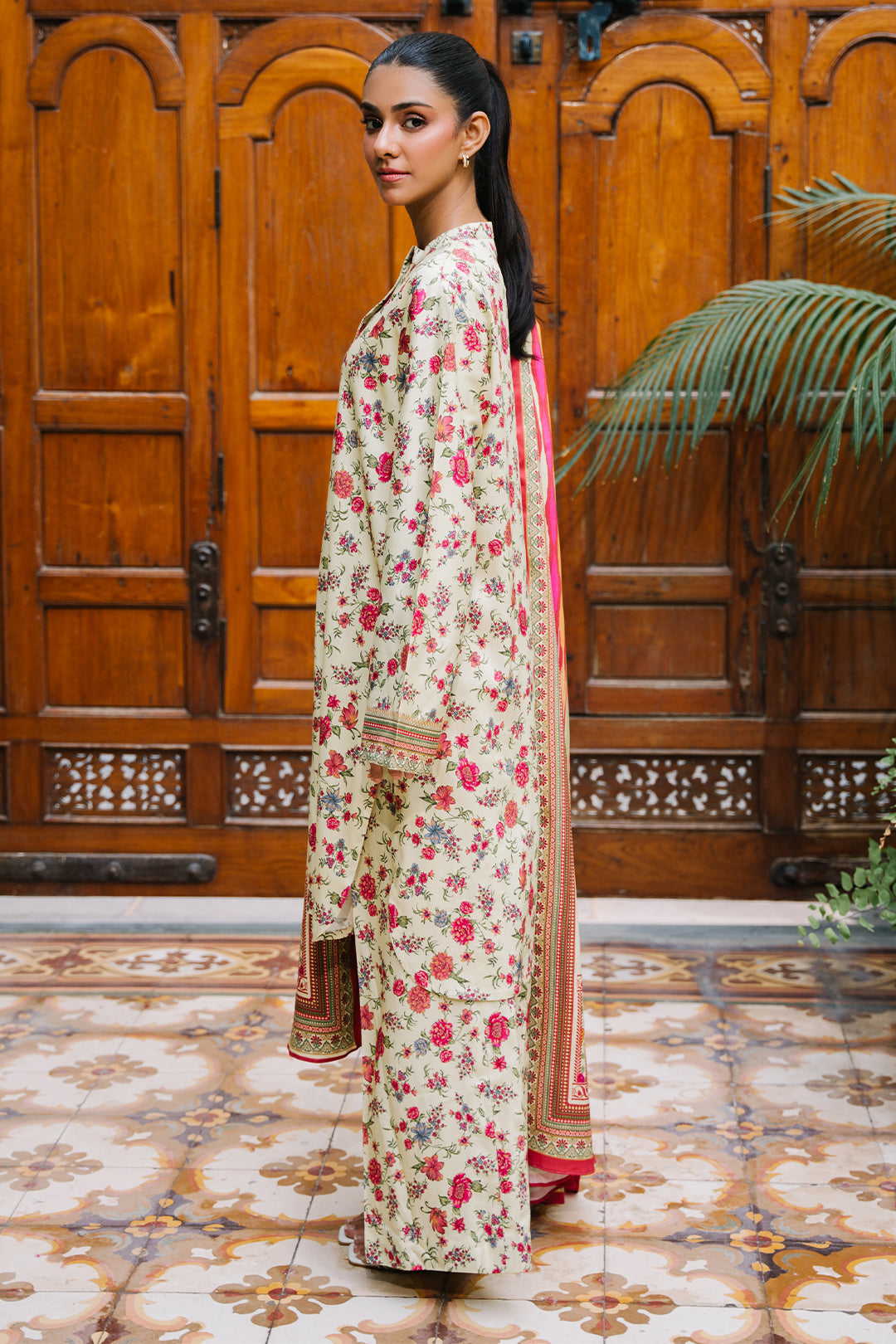 Zellbury | Unstitched 3 Piece Viscose | Shirt Shalwar Dupatta - 0216