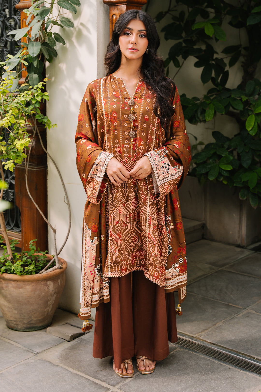 Zellbury | Unstitched 3 Piece Cotail | Shirt Shalwar Dupatta - 0217 -  Zellbury Women Essential Unstitched - Original Designer Dress - House of Maryam