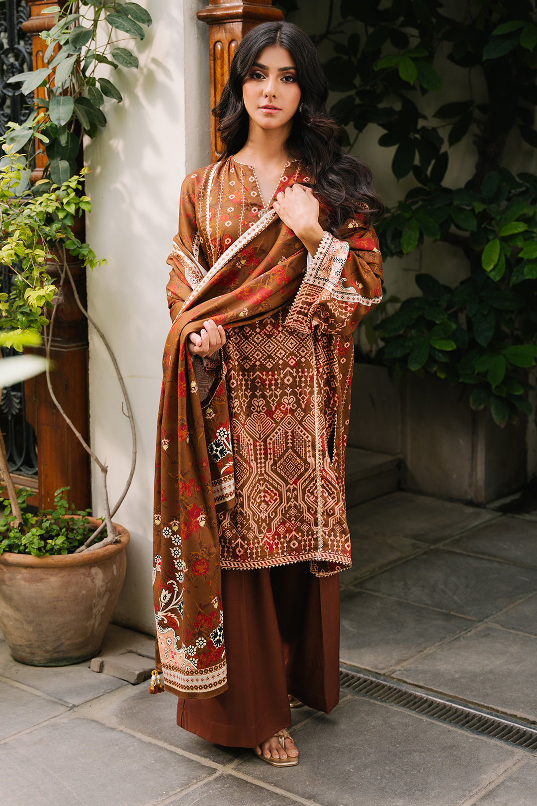 Zellbury | Unstitched 3 Piece Cotail | Shirt Shalwar Dupatta - 0217 -  Zellbury Women Essential Unstitched - Original Designer Dress - House of Maryam