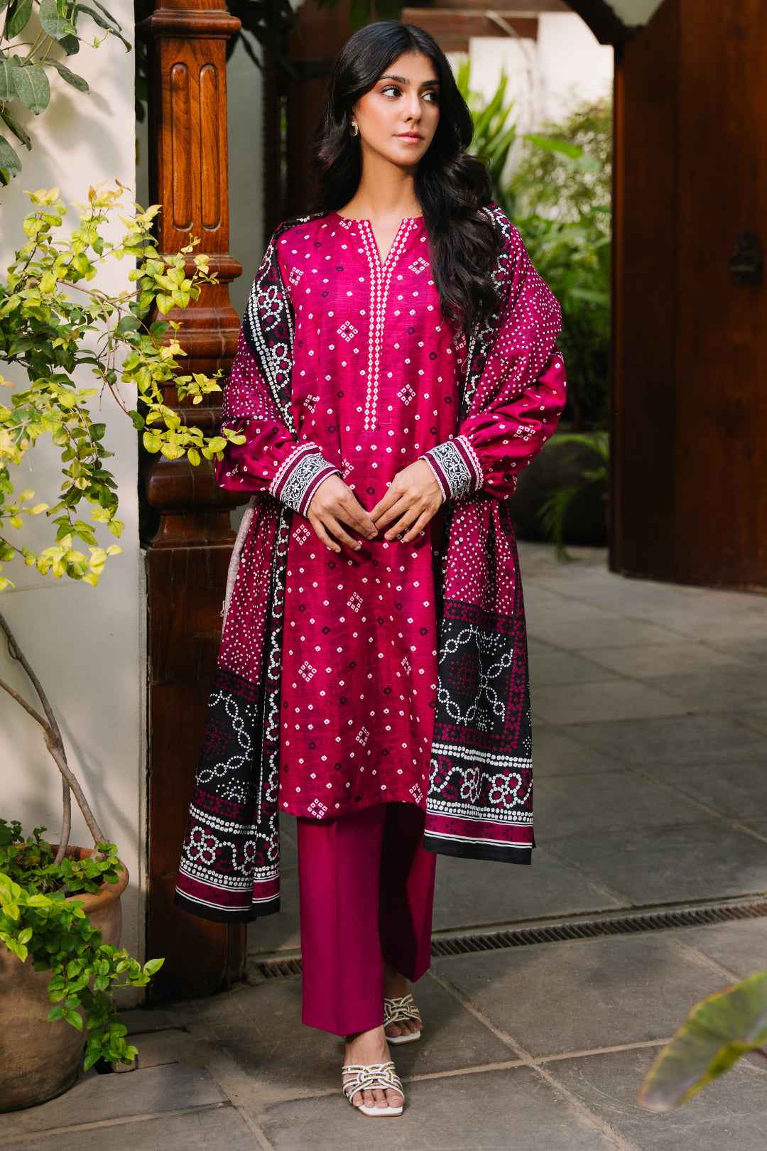 Zellbury | Unstitched 3 Piece Khaddar | Shirt Shalwar Dupatta - 0269 -  Zellbury Women Essential Unstitched - Original Designer Dress - House of Maryam