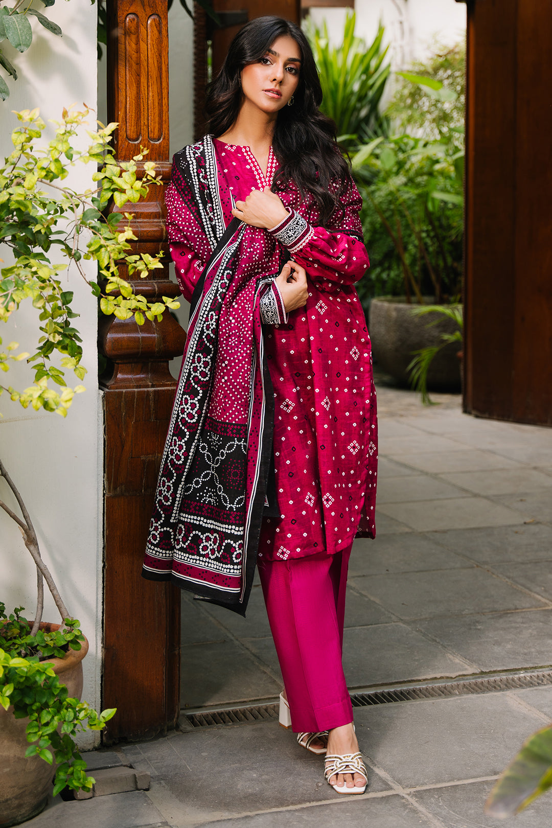 Zellbury | Unstitched 3 Piece Khaddar | Shirt Shalwar Dupatta - 0269