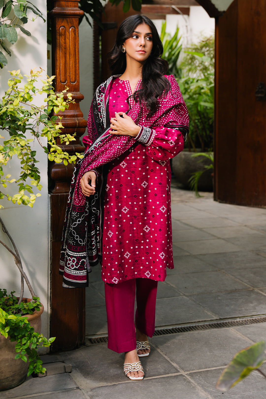 Zellbury | Unstitched 3 Piece Khaddar | Shirt Shalwar Dupatta - 0269 -  Zellbury Women Essential Unstitched - Original Designer Dress - House of Maryam
