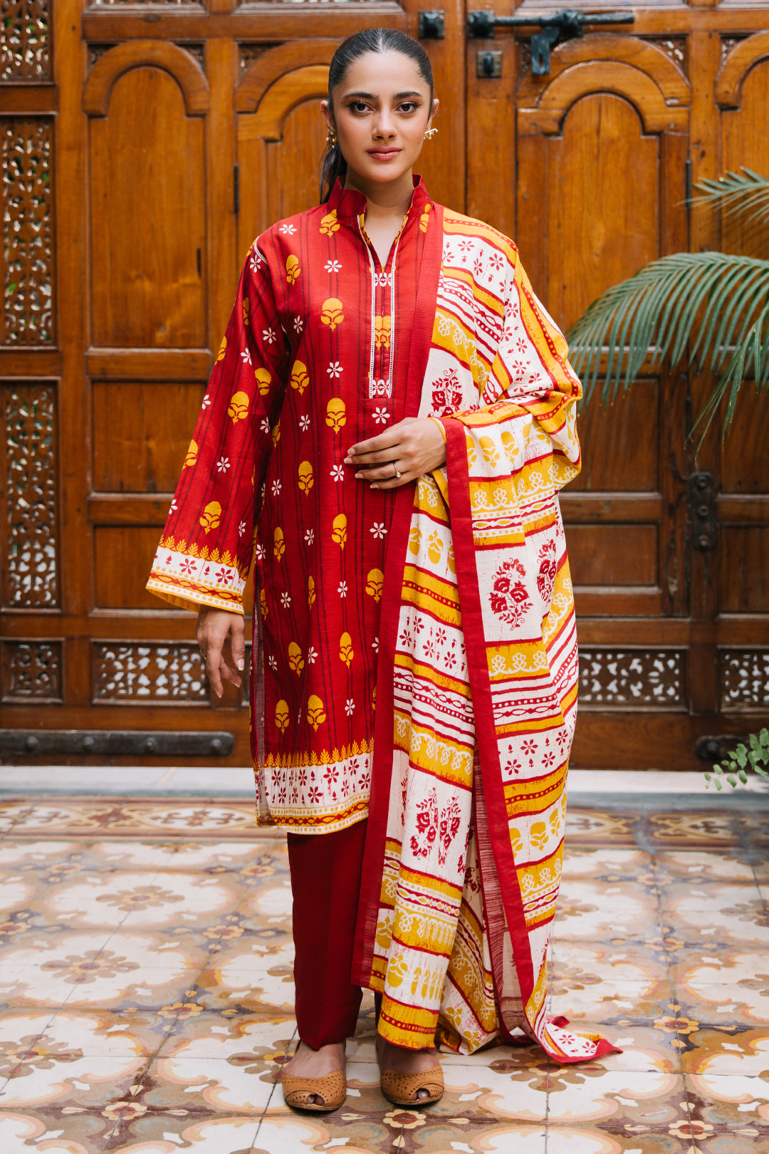 Zellbury | Unstitched 3 Piece Khaddar | Shirt Shalwar Dupatta - 0271 -  Zellbury Women Essential Unstitched - Original Designer Dress - House of Maryam