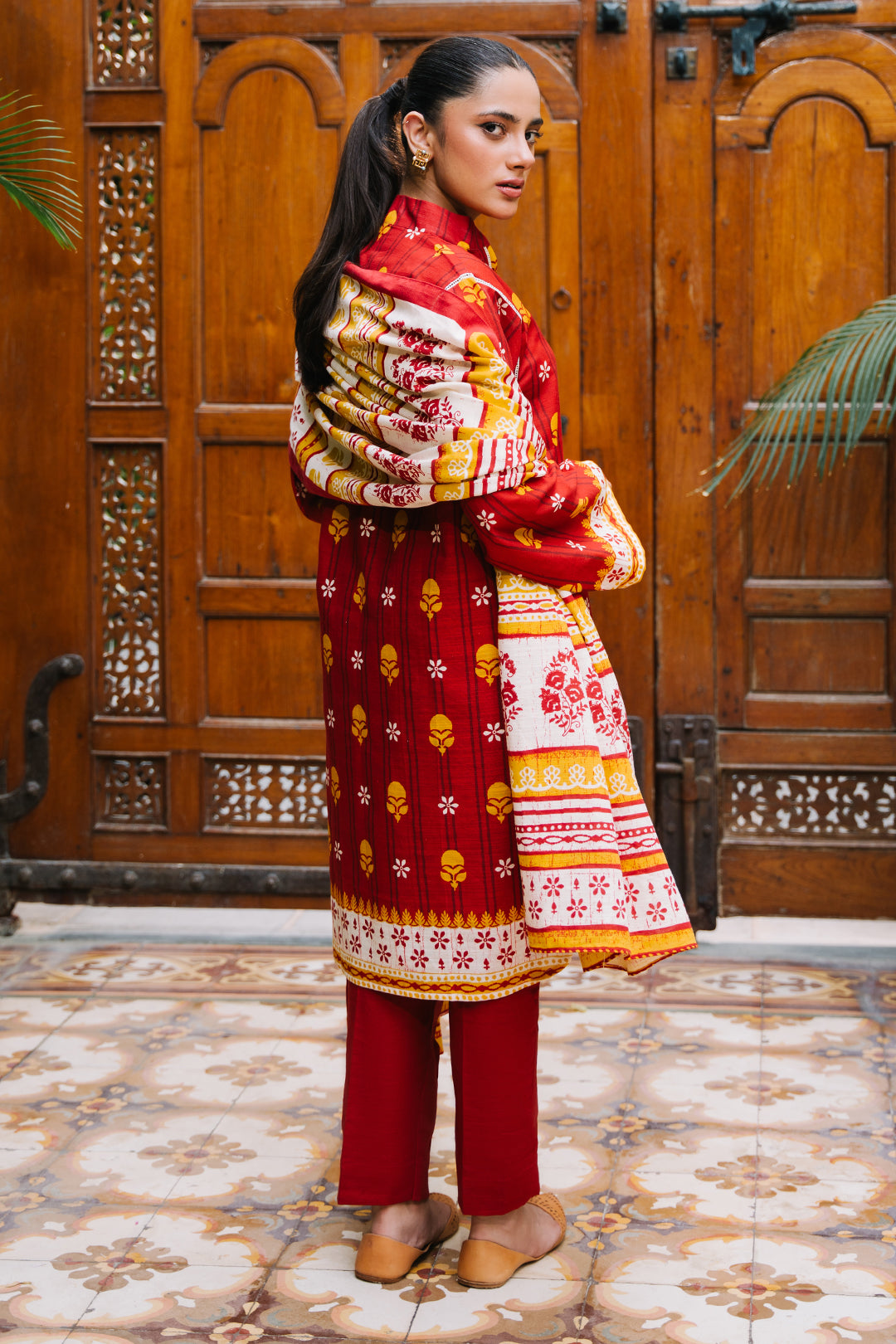 Zellbury | Unstitched 3 Piece Khaddar | Shirt Shalwar Dupatta - 0271 -  Zellbury Women Essential Unstitched - Original Designer Dress - House of Maryam