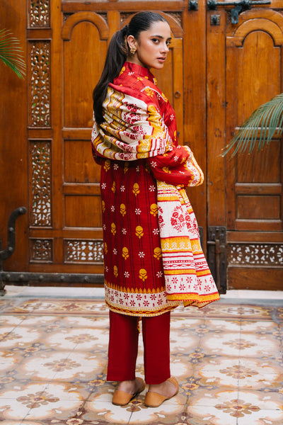 Zellbury | Unstitched 3 Piece Khaddar | Shirt Shalwar Dupatta - 0271 -  Zellbury Women Essential Unstitched - Original Designer Dress - House of Maryam