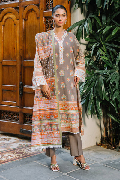 Zellbury | Unstitched 3 Piece Khaddar | Shirt Shalwar Dupatta - 0276 -  Zellbury Women Essential Unstitched - Original Designer Dress - House of Maryam