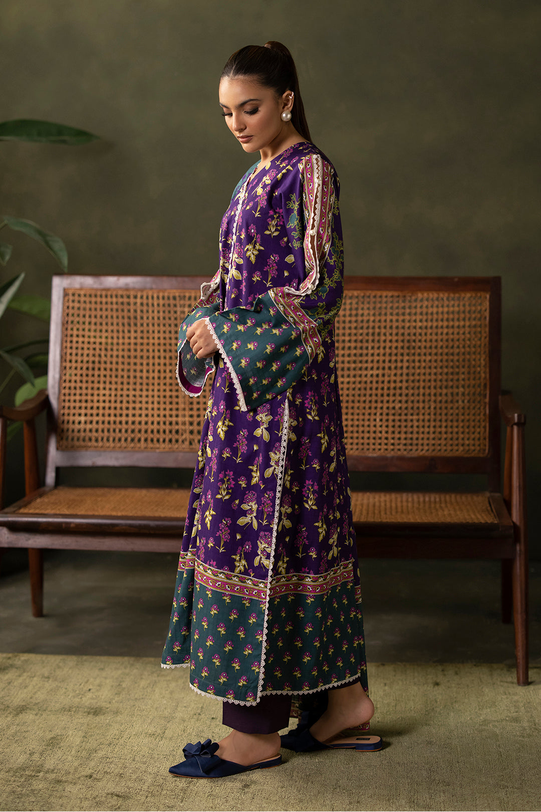 Zellbury | Unstitched 3 Piece Khaddar | Shirt Shalwar Dupatta - 0279