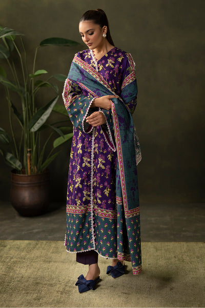 Zellbury | Unstitched 3 Piece Khaddar | Shirt Shalwar Dupatta - 0279 -  Zellbury Women Essential Unstitched - Original Designer Dress - House of Maryam