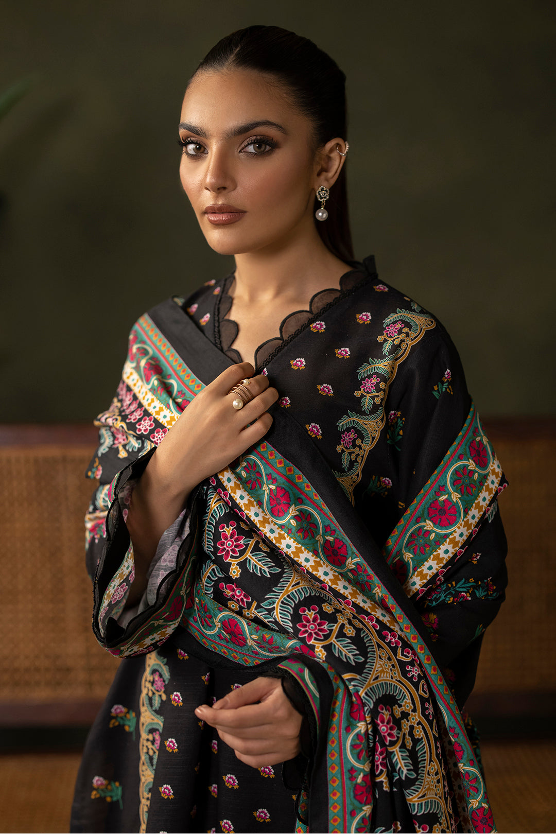 Zellbury | Unstitched 3 Piece Khaddar | Shirt Shalwar Shawl - 0286 -  Zellbury Women Essential Unstitched - Original Designer Dress - House of Maryam