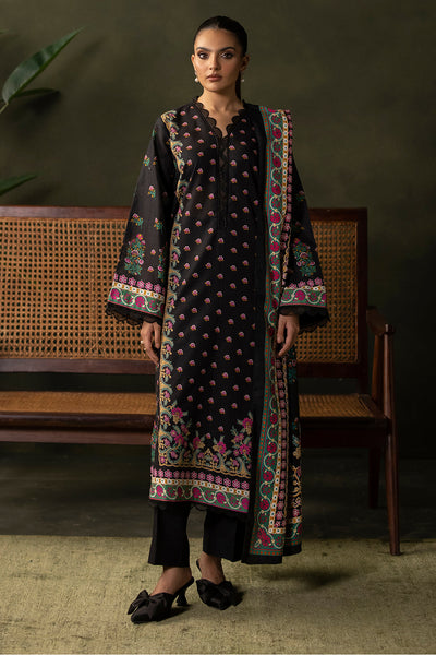 Zellbury | Unstitched 3 Piece Khaddar | Shirt Shalwar Shawl - 0286 -  Zellbury Women Essential Unstitched - Original Designer Dress - House of Maryam