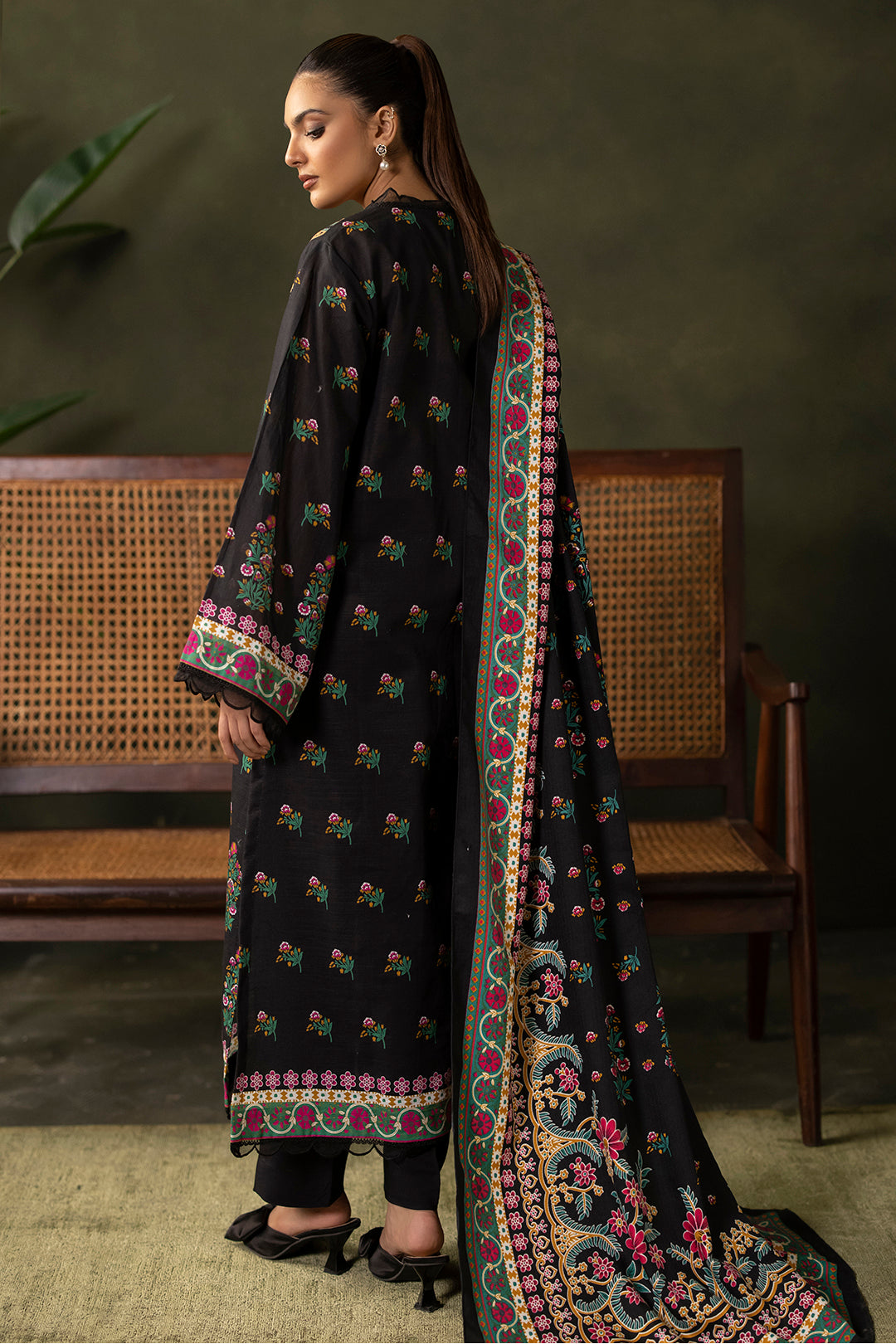 Zellbury | Unstitched 3 Piece Khaddar | Shirt Shalwar Shawl - 0286 -  Zellbury Women Essential Unstitched - Original Designer Dress - House of Maryam