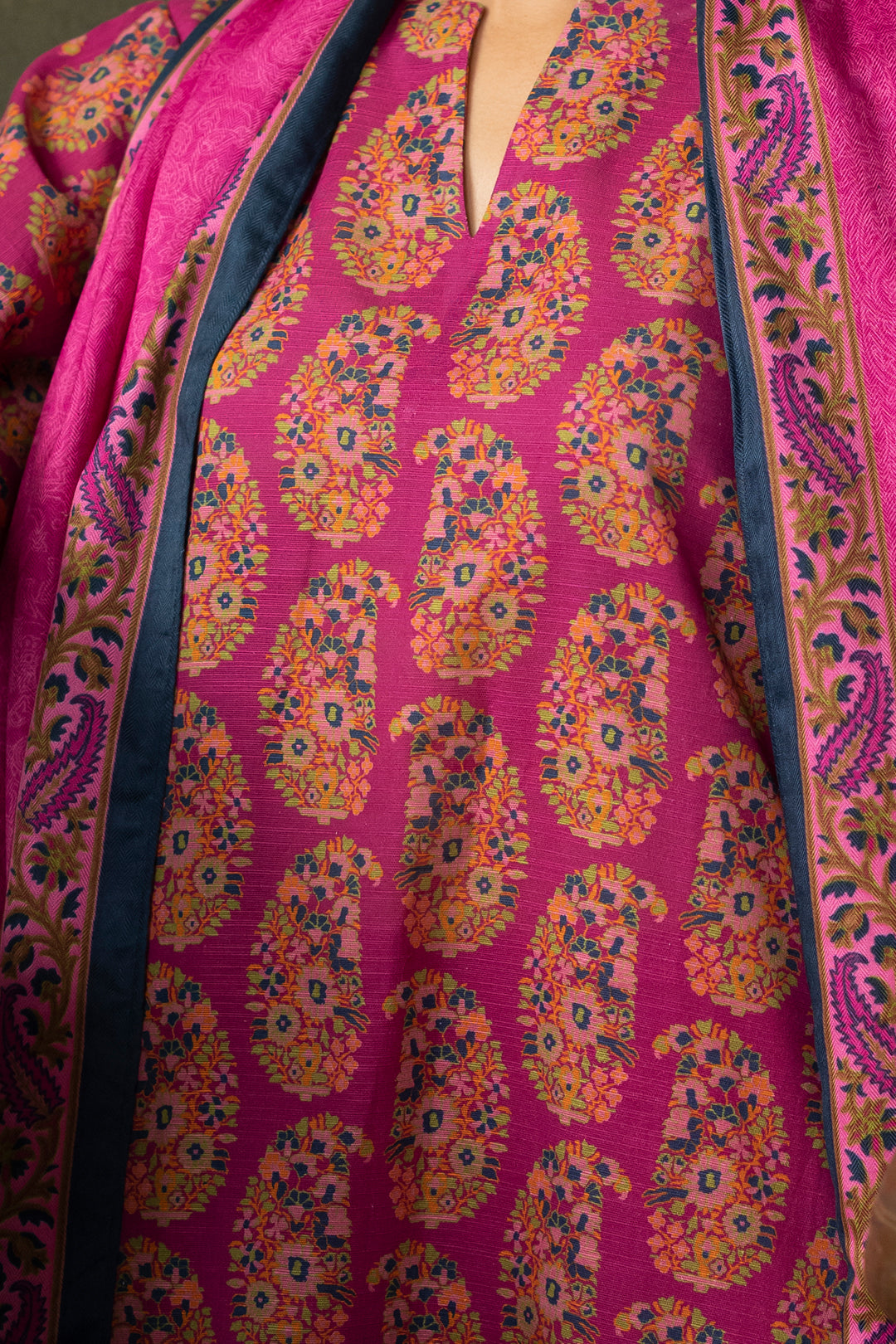 Zellbury | Unstitched 3 Piece Khaddar | Shirt Shalwar Dupatta - 0287 -  Zellbury Women Essential Unstitched - Original Designer Dress - House of Maryam
