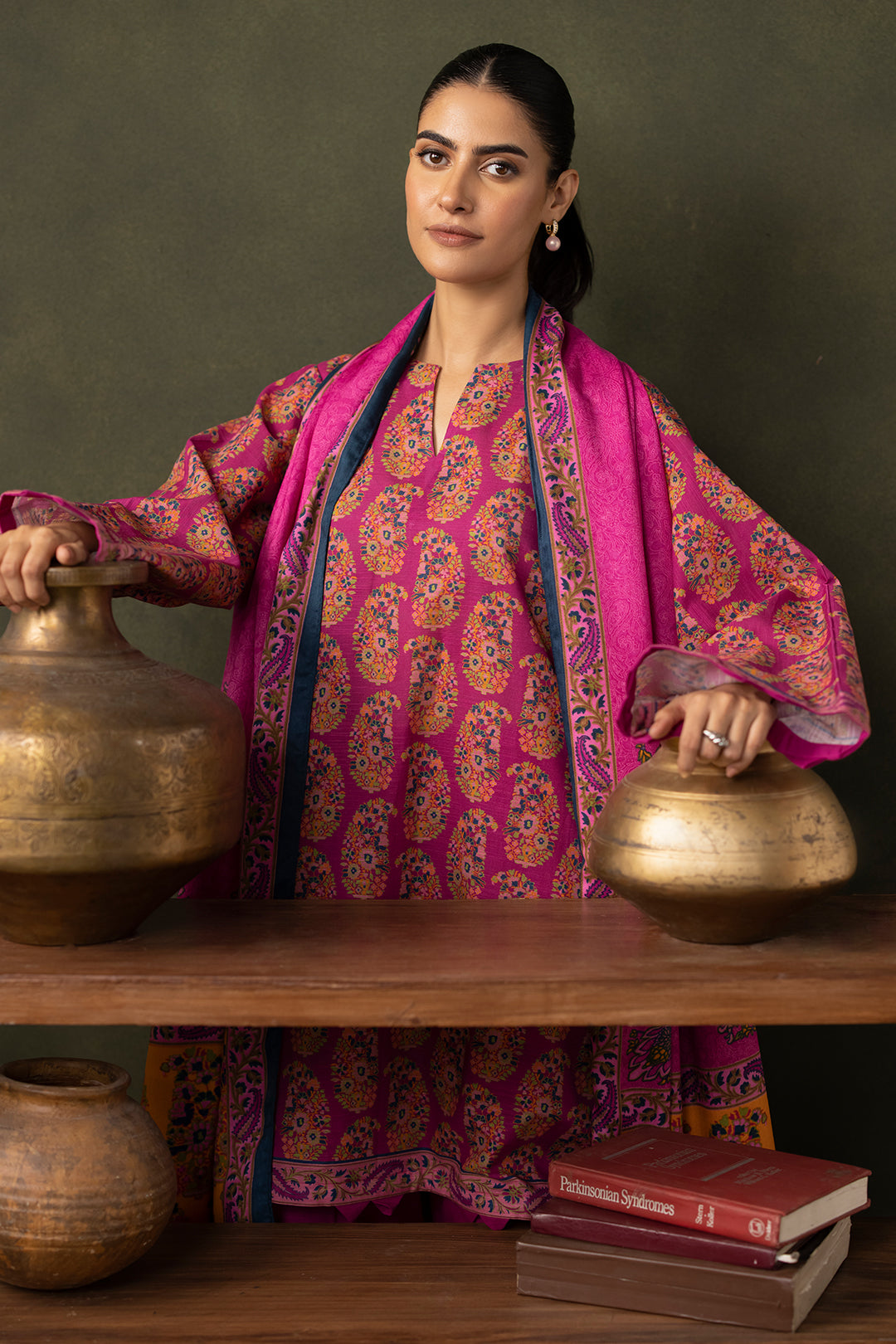 Zellbury | Unstitched 3 Piece Khaddar | Shirt Shalwar Dupatta - 0287 -  Zellbury Women Essential Unstitched - Original Designer Dress - House of Maryam