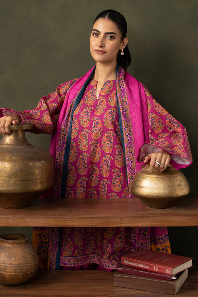 Zellbury | Unstitched 3 Piece Khaddar | Shirt Shalwar Dupatta - 0287 -  Zellbury Women Essential Unstitched - Original Designer Dress - House of Maryam