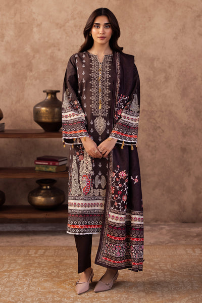 Zellbury | Unstitched 3 Piece Khaddar | Shirt Shalwar Dupatta - 0288 -  Zellbury Women Essential Unstitched - Original Designer Dress - House of Maryam