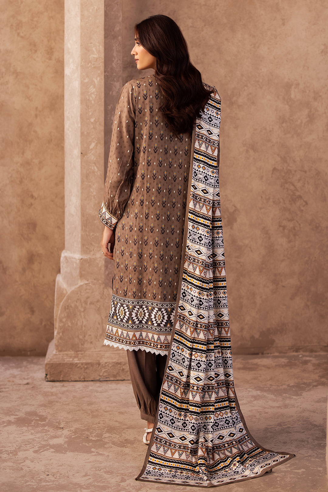 Zellbury | Unstitched 3 Piece Viscose | Shirt Shalwar Dupatta - 0293 -  Zellbury Women Essential Unstitched - Original Designer Dress - House of Maryam