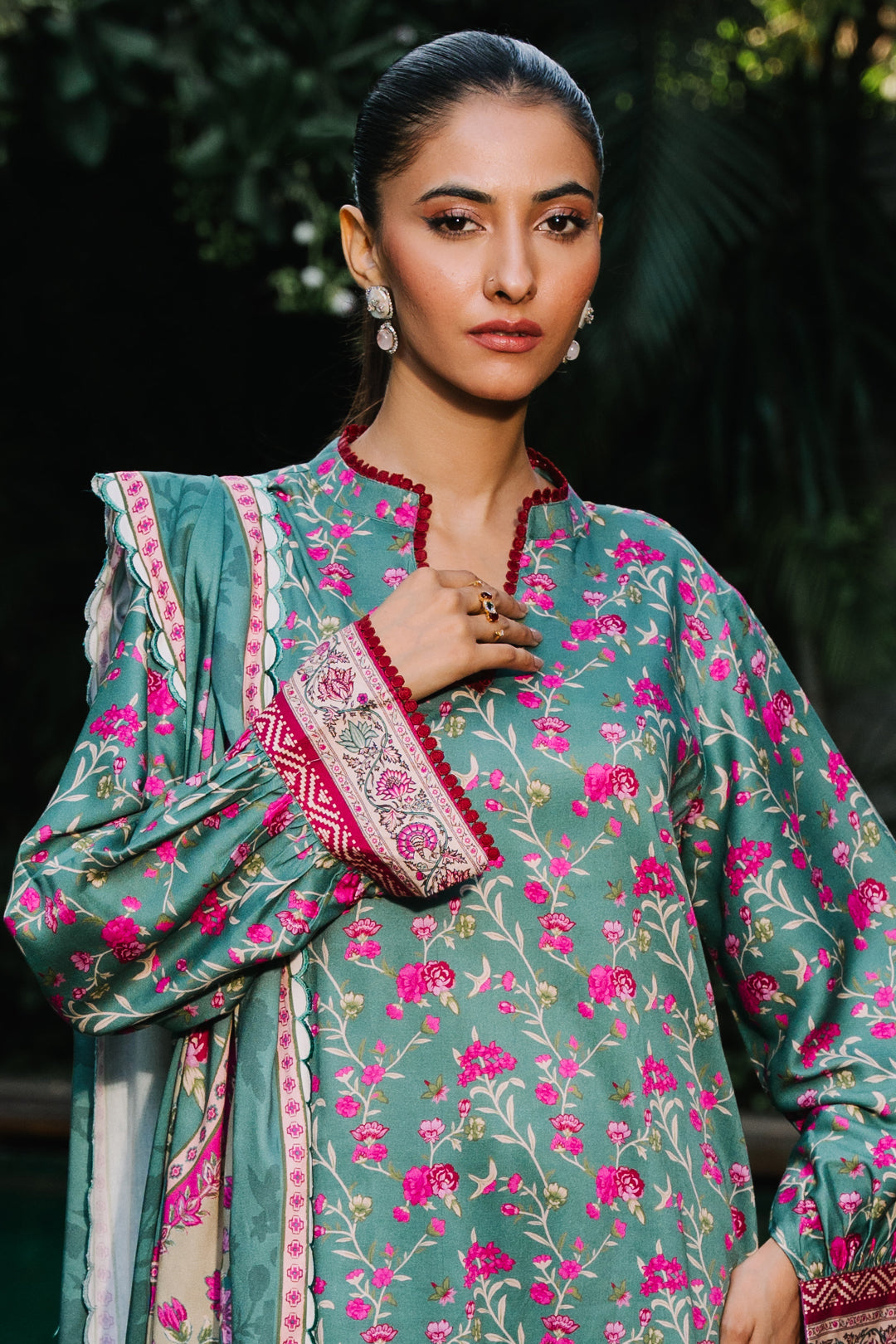 Zellbury | Unstitched 3 Piece Viscose | Shirt Shalwar Dupatta - 0296 -  Zellbury Women Essential Unstitched - Original Designer Dress - House of Maryam