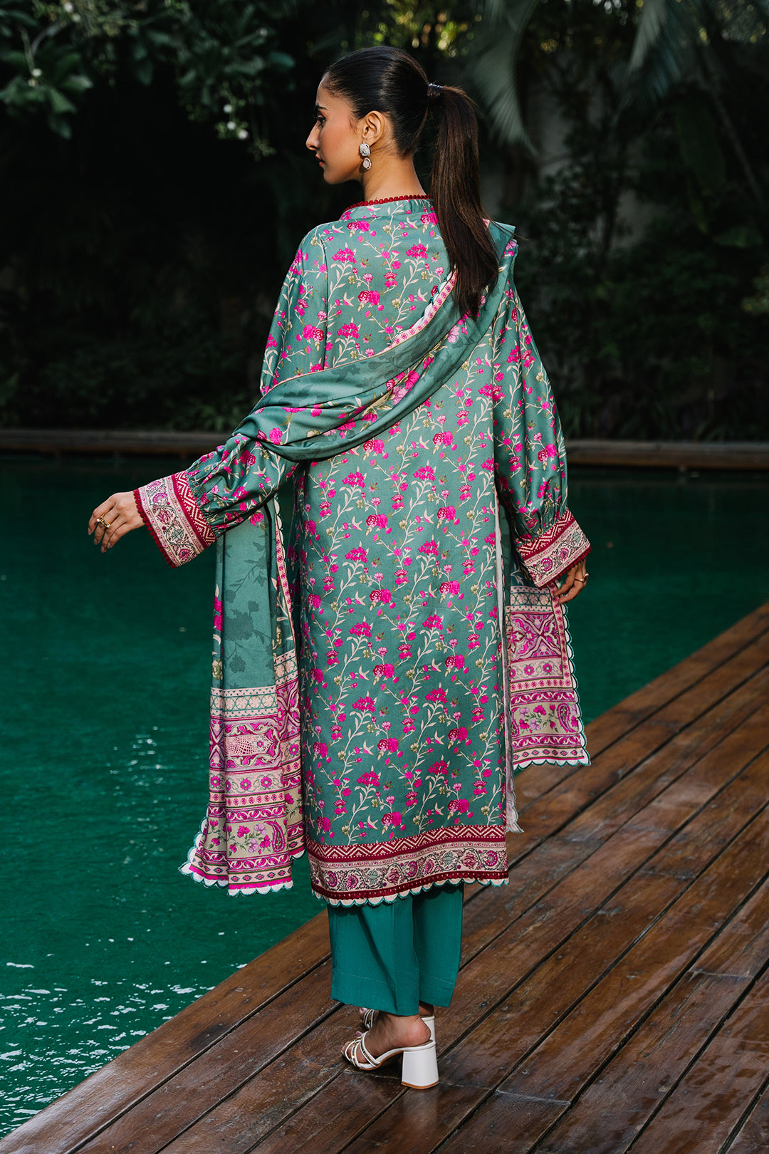 Zellbury | Unstitched 3 Piece Viscose | Shirt Shalwar Dupatta - 0296 -  Zellbury Women Essential Unstitched - Original Designer Dress - House of Maryam