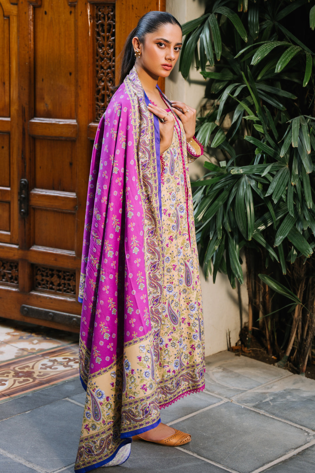 Zellbury | Unstitched 3 Piece Viscose | Shirt Shalwar Dupatta - 0297