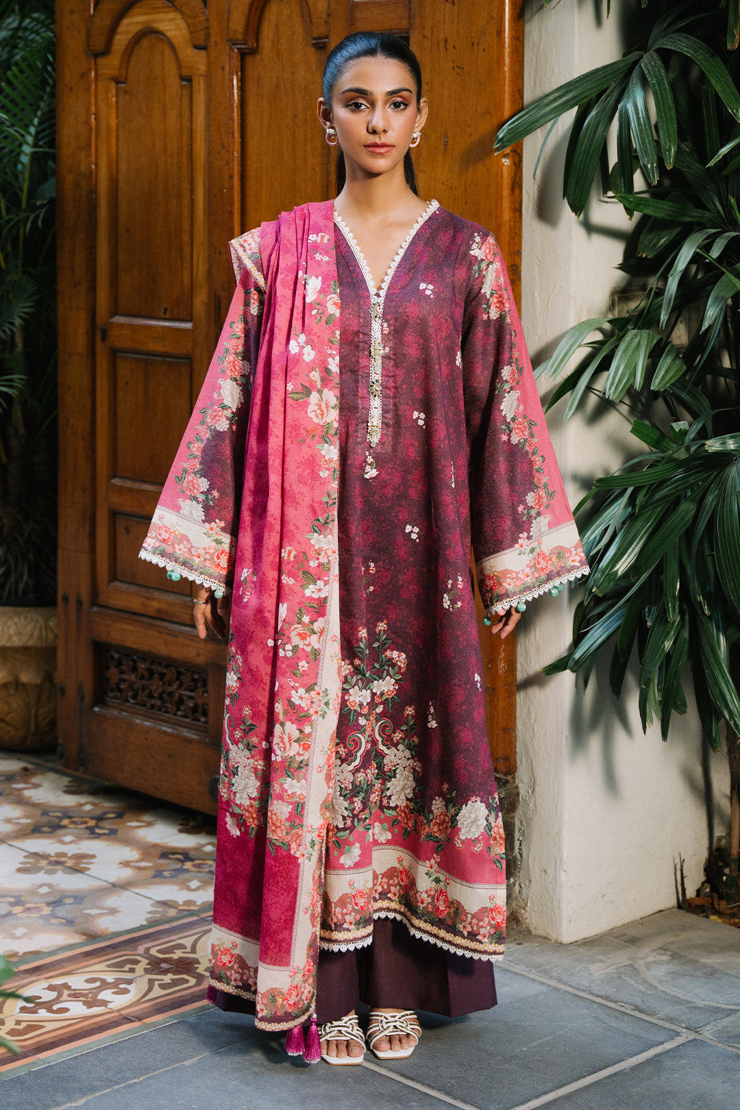 Zellbury | Unstitched 3 Piece Karandi | Shirt Shalwar Dupatta - 0301 -  Zellbury Women Essential Unstitched - Original Designer Dress - House of Maryam