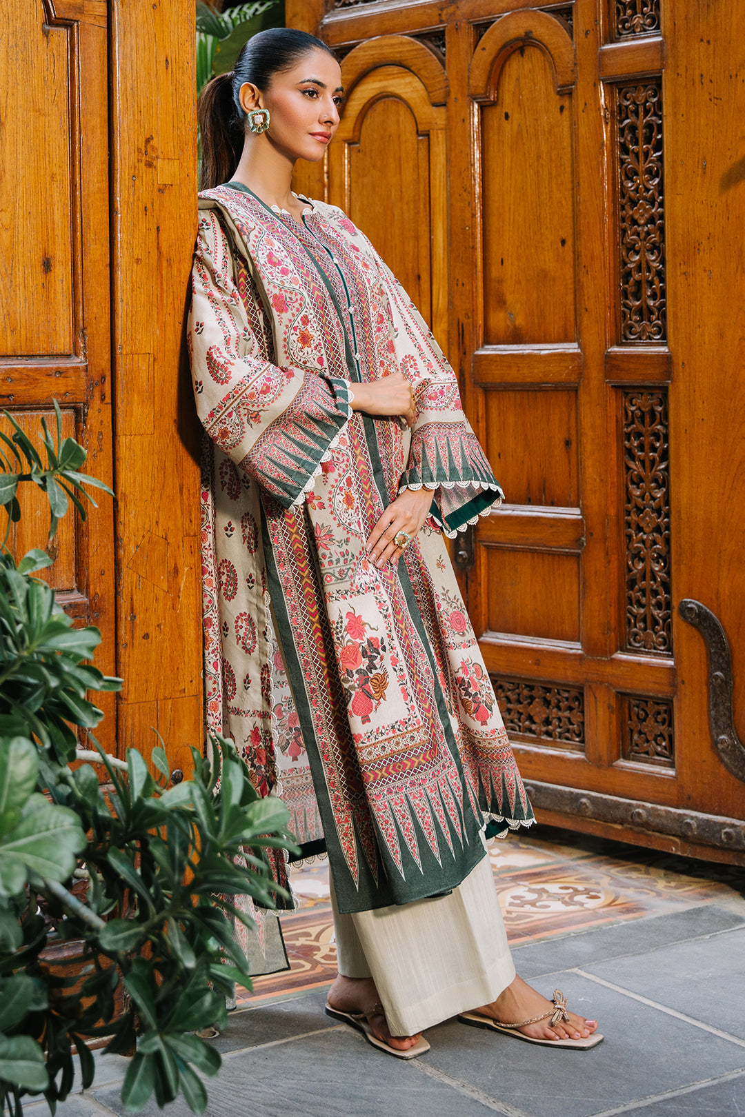 Zellbury | Unstitched 3 Piece Karandi | Shirt Shalwar Dupatta - 0302 -  Zellbury Women Essential Unstitched - Original Designer Dress - House of Maryam