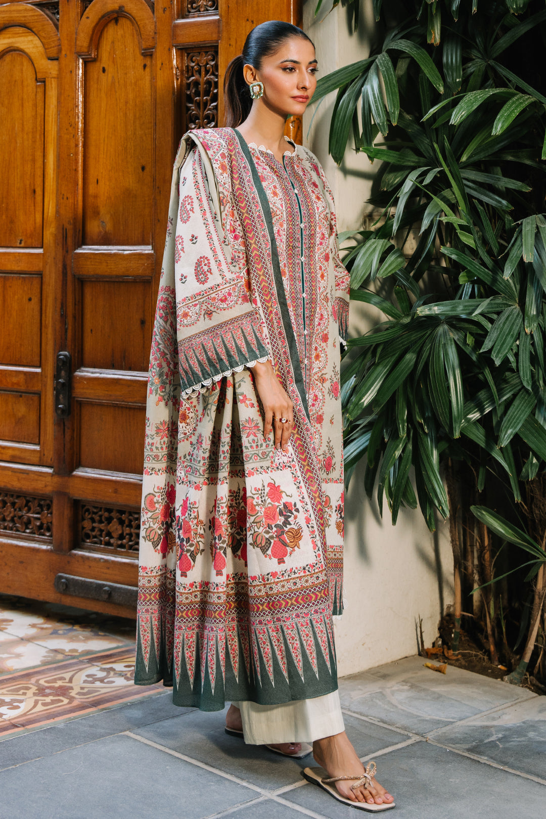 Zellbury | Unstitched 3 Piece Karandi | Shirt Shalwar Dupatta - 0302 -  Zellbury Women Essential Unstitched - Original Designer Dress - House of Maryam