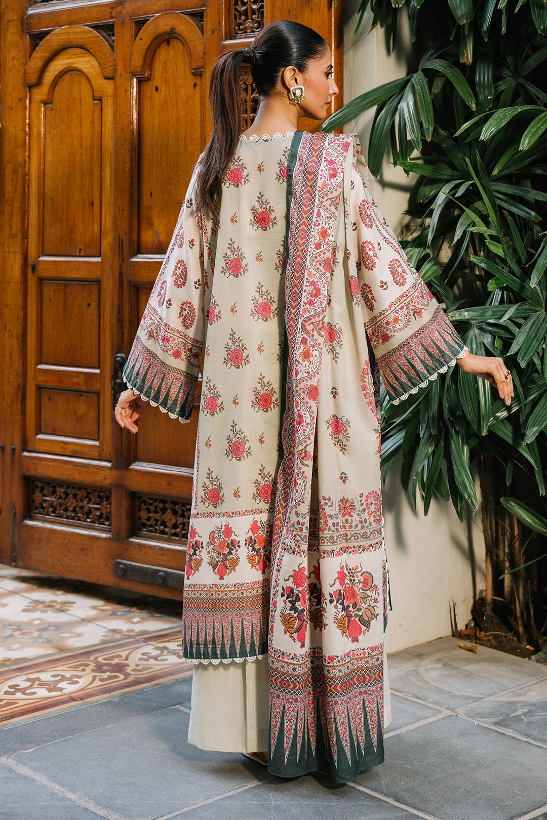 Zellbury | Unstitched 3 Piece Karandi | Shirt Shalwar Dupatta - 0302 -  Zellbury Women Essential Unstitched - Original Designer Dress - House of Maryam