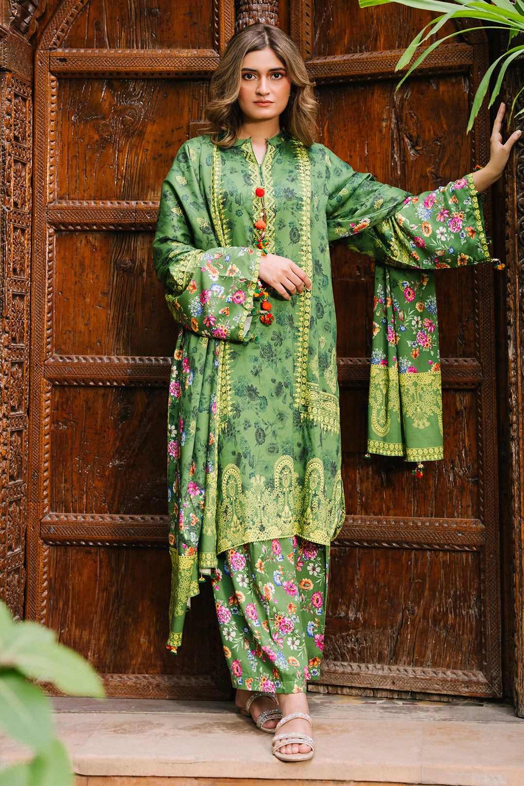 Zellbury | Unstitched 3 Piece Viscose | Shirt Shalwar Dupatta - 0305 -  Zellbury Women Essential Unstitched - Original Designer Dress - House of Maryam
