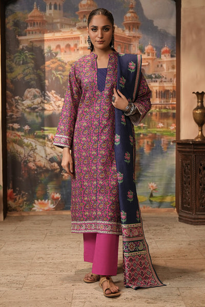 Zellbury | Unstitched 3 Piece Khaddar | Shirt Shalwar Dupatta - 0357 -  Zellbury Women Essential Unstitched - Original Designer Dress - House of Maryam