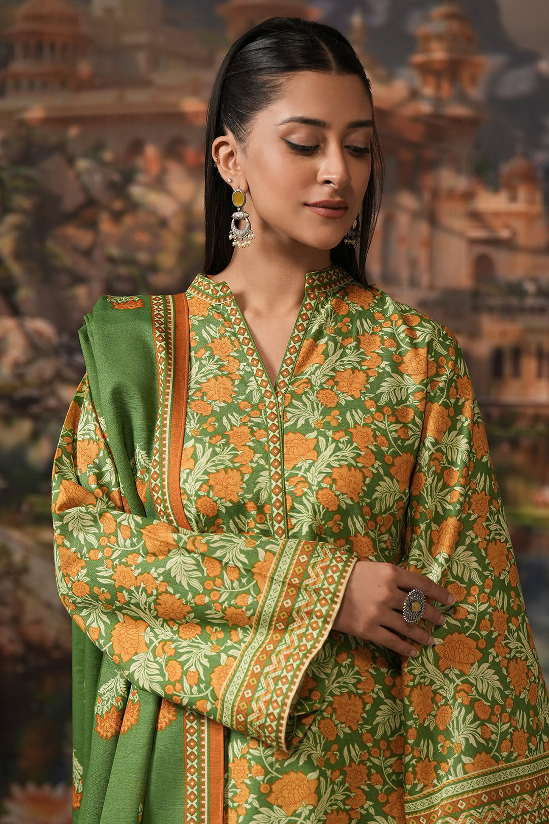 Zellbury | Unstitched 3 Piece Khaddar | Shirt Shalwar Dupatta - 0358 -  Zellbury Women Essential Unstitched -  House of Maryam