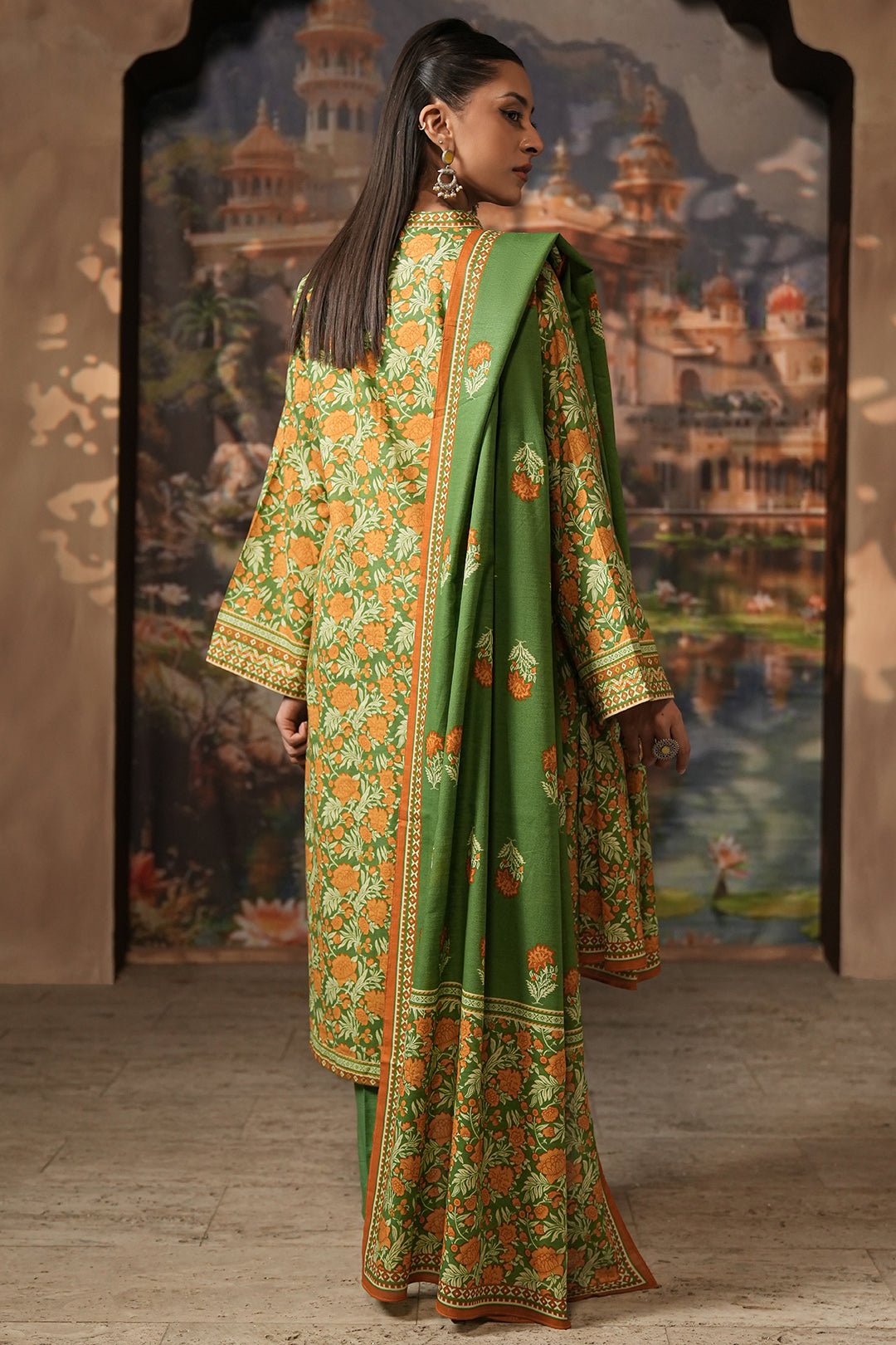 Zellbury | Unstitched 3 Piece Khaddar | Shirt Shalwar Dupatta - 0358 -  Zellbury Women Essential Unstitched -  House of Maryam
